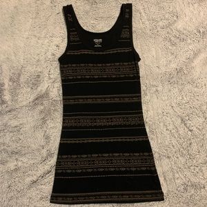 Black with gold detail tank top